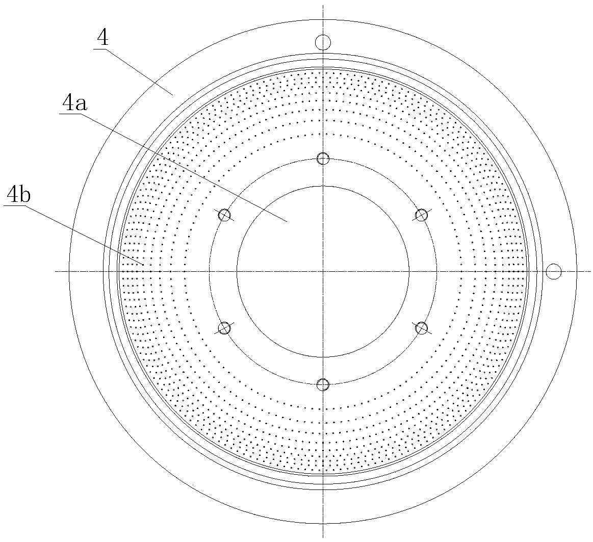 Fluidized bed bottom spraying coating device