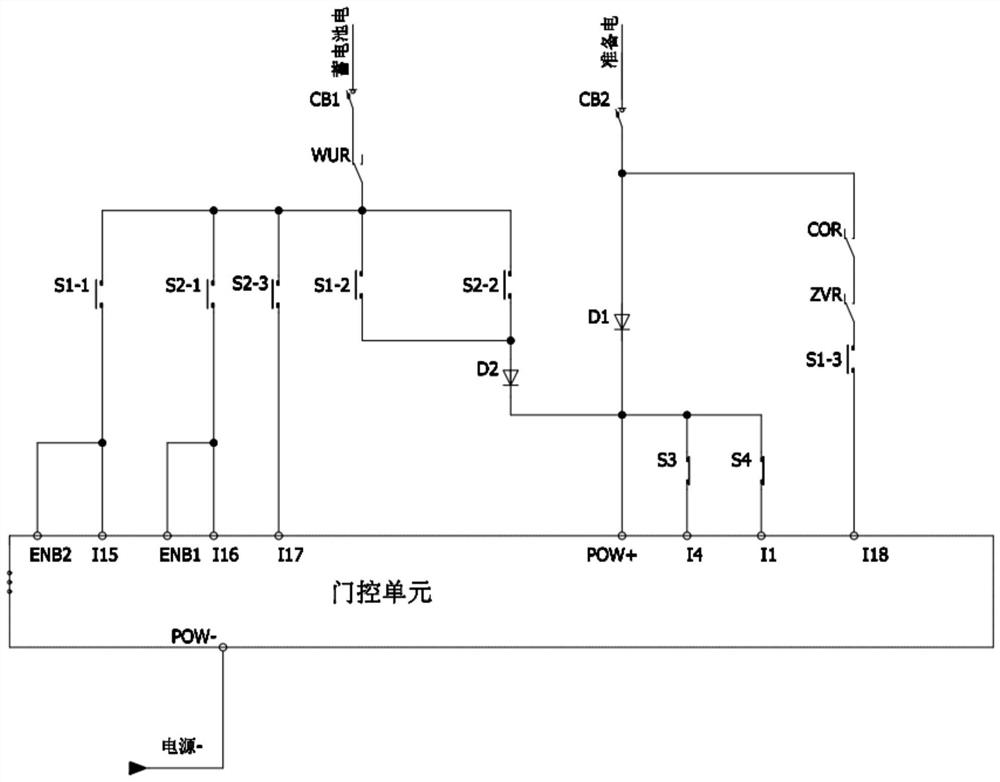 Train single-door control circuit