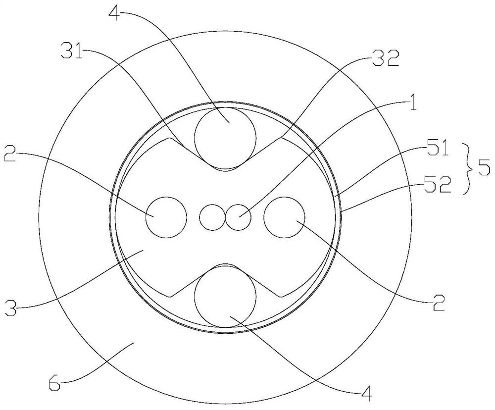 Light pipeline lead-in optical cable and manufacturing method thereof