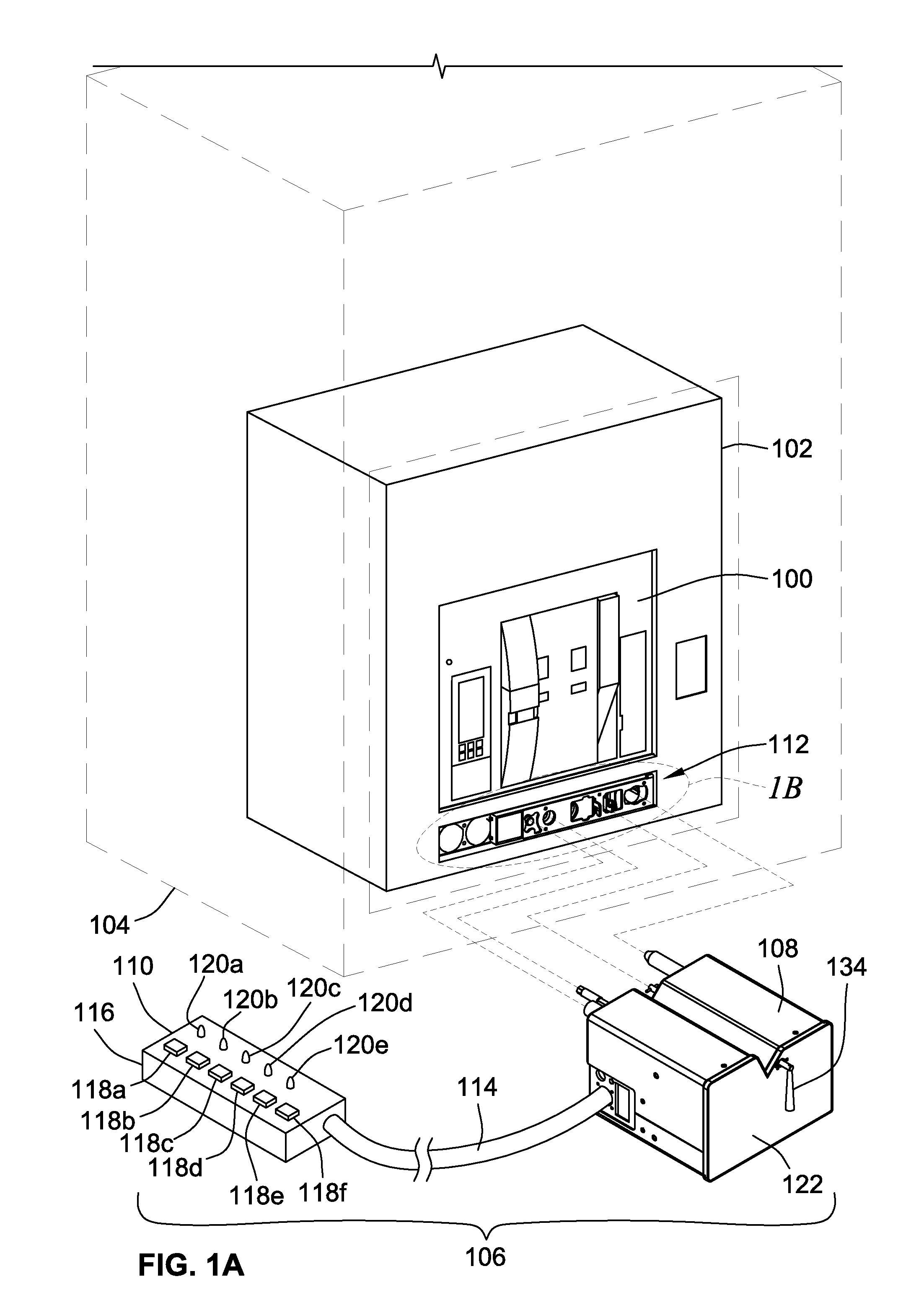 Portable remote racking device for a circuit breaker