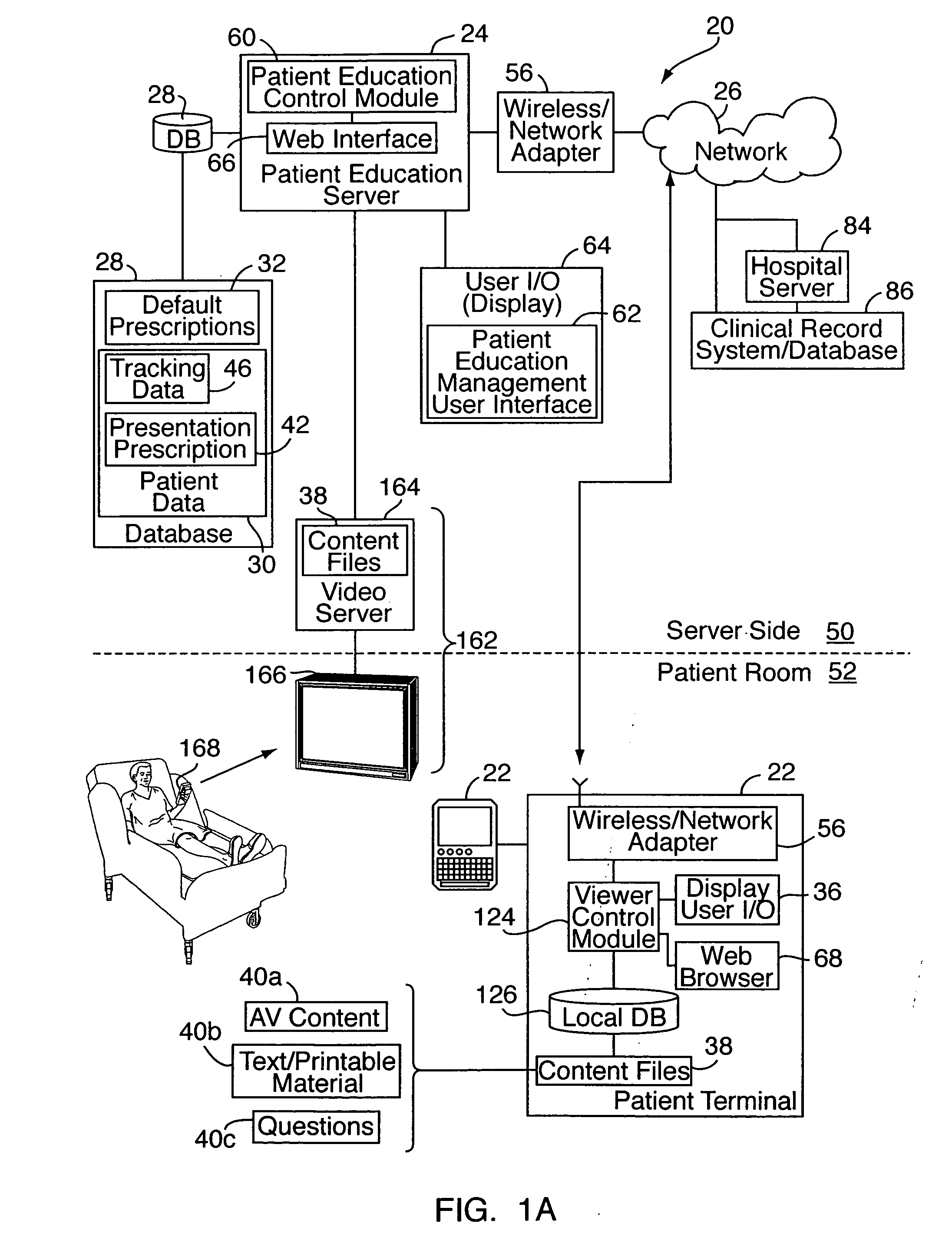 Patient education management database system