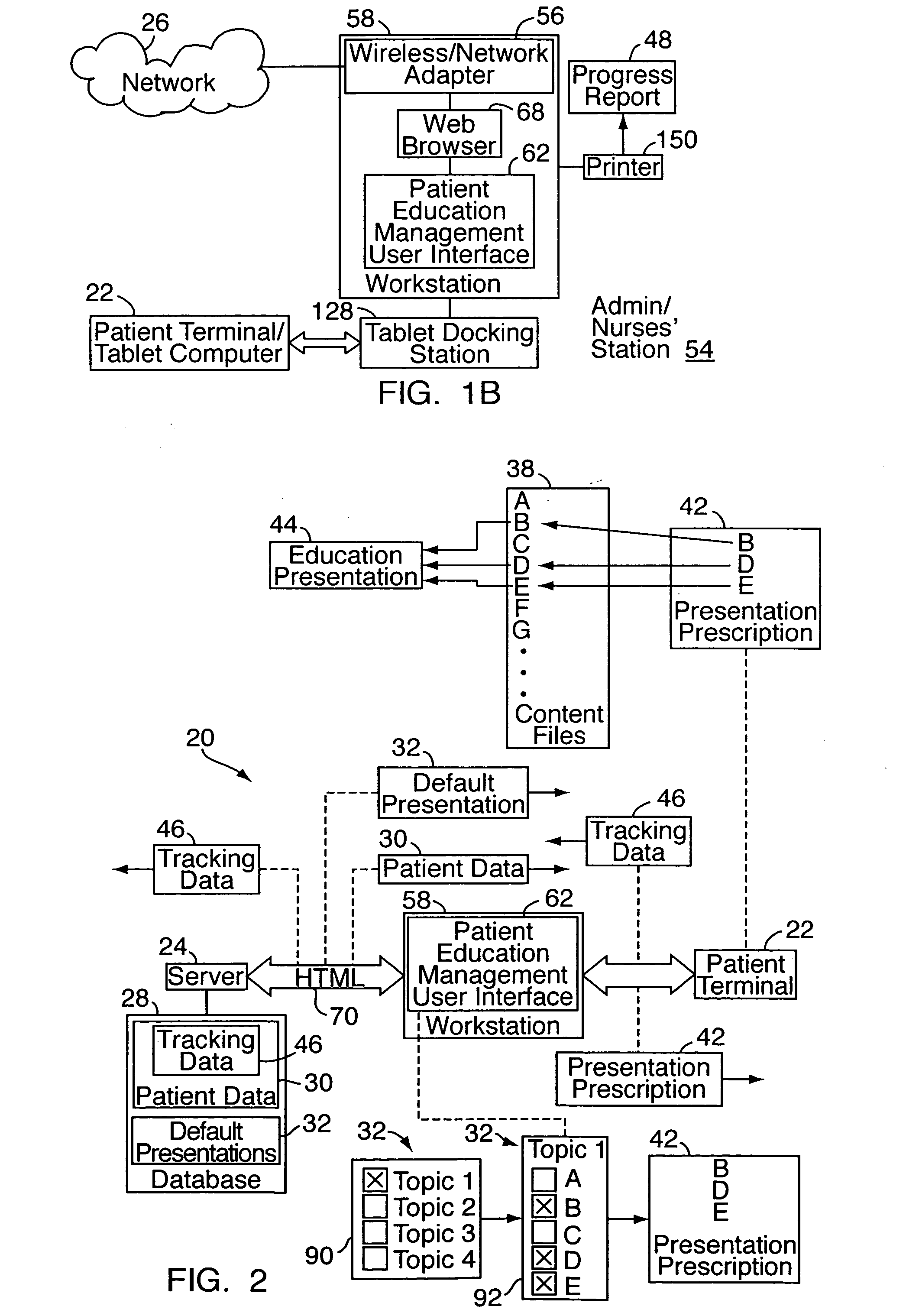 Patient education management database system