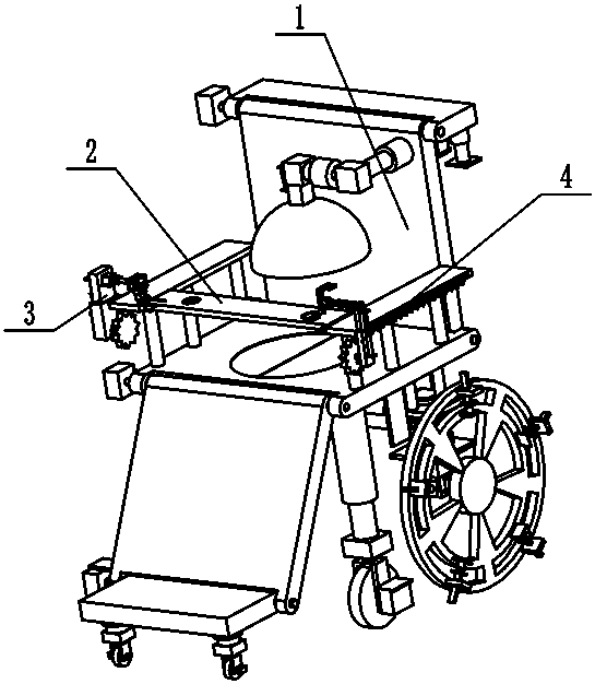 Smart auxiliary wheelchair for disabled people