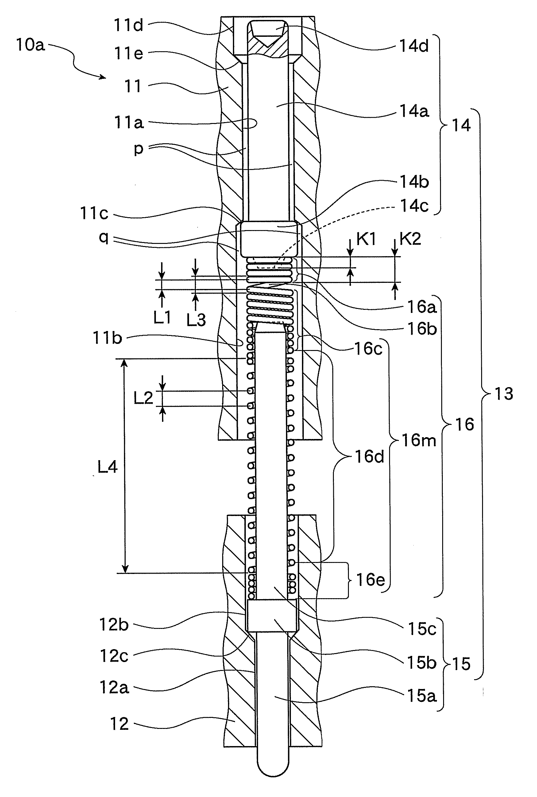 Electric contact and socket for electrical part