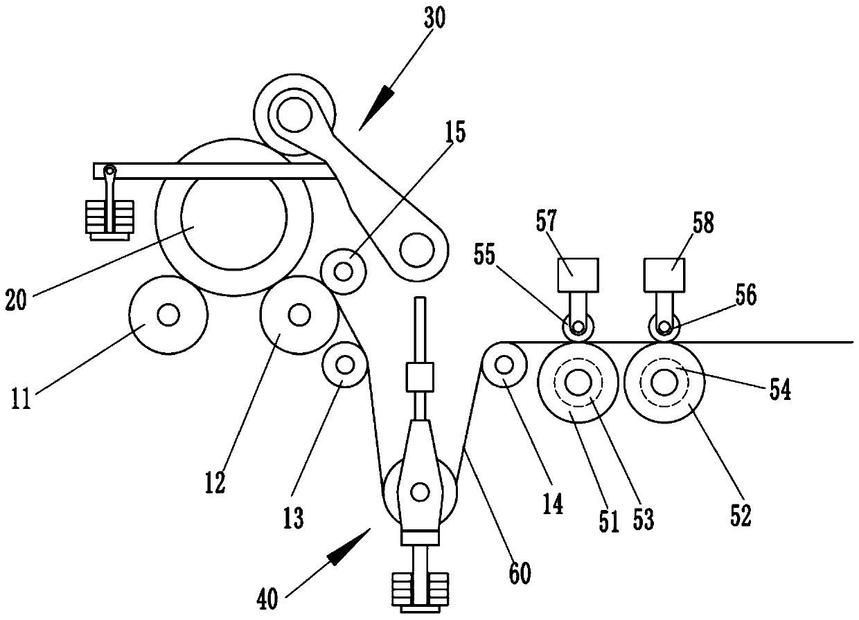 Constant-tension unreeling device of pillow type packaging machine