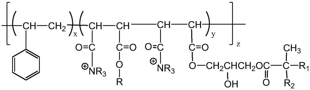 Preparation method and application of comb-shaped benzene-horse polymer aqueous dispersant