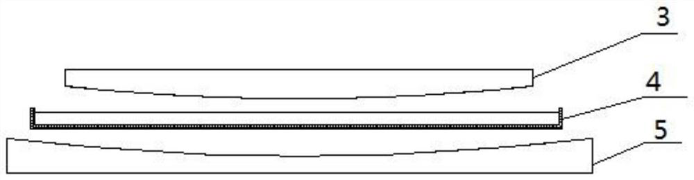 Method for preparing enamel arc plate with radius r&gt;3000mm