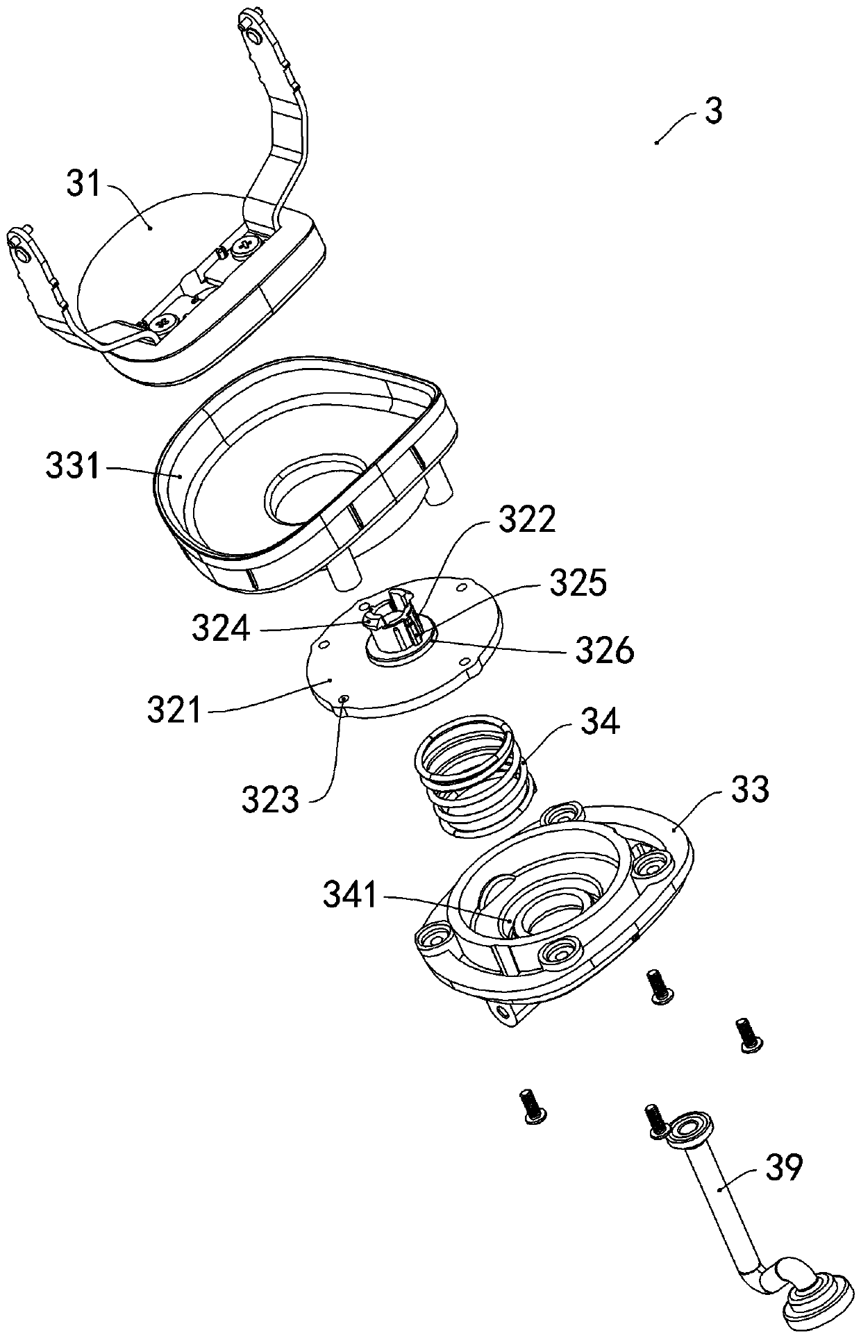 Cutter head floating structure