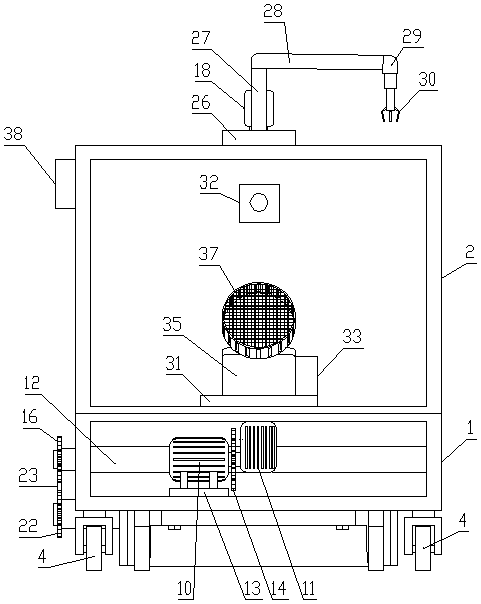 Semi-automatic badminton collection and serving machine