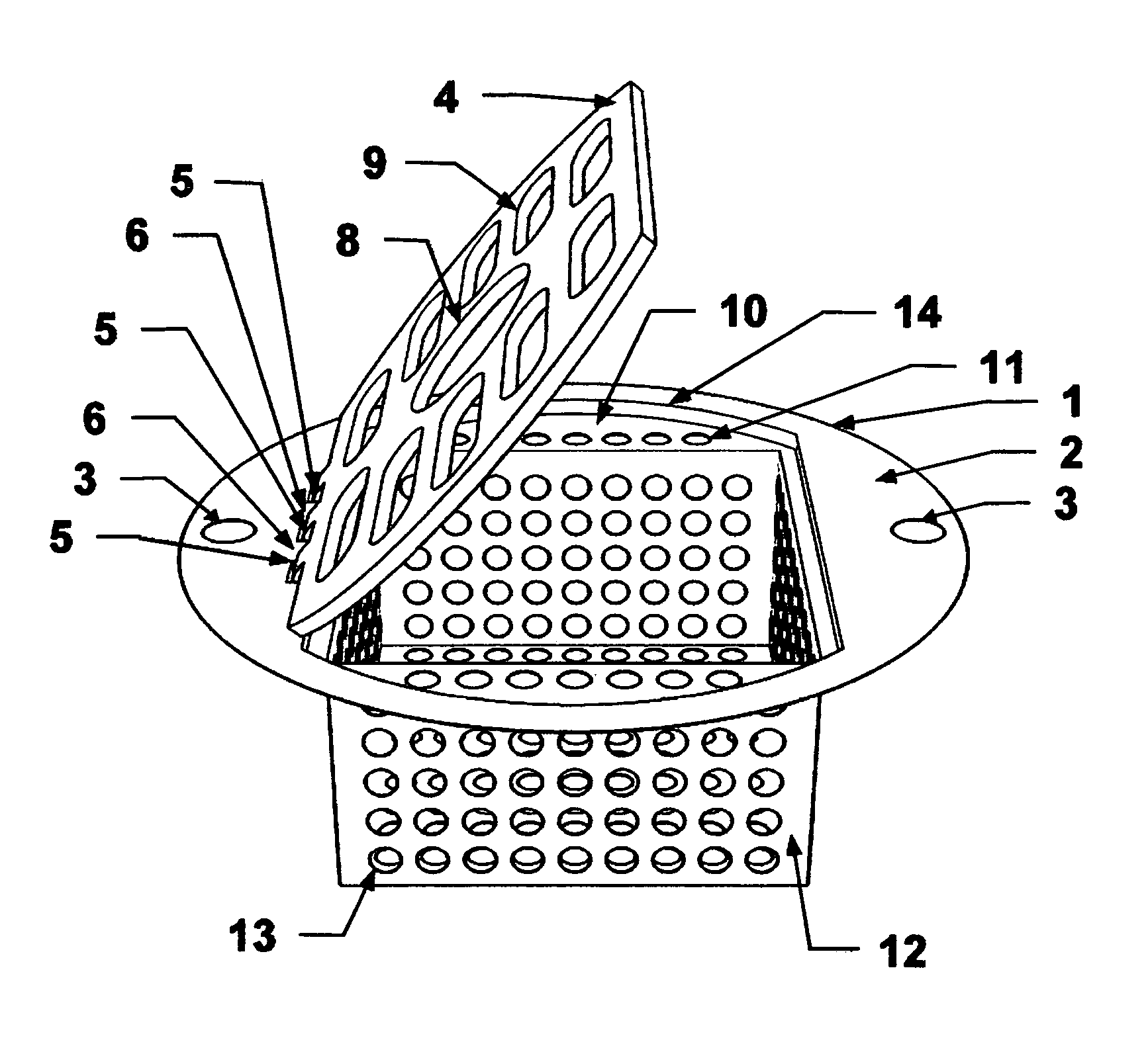 Hair catching stall shower drain