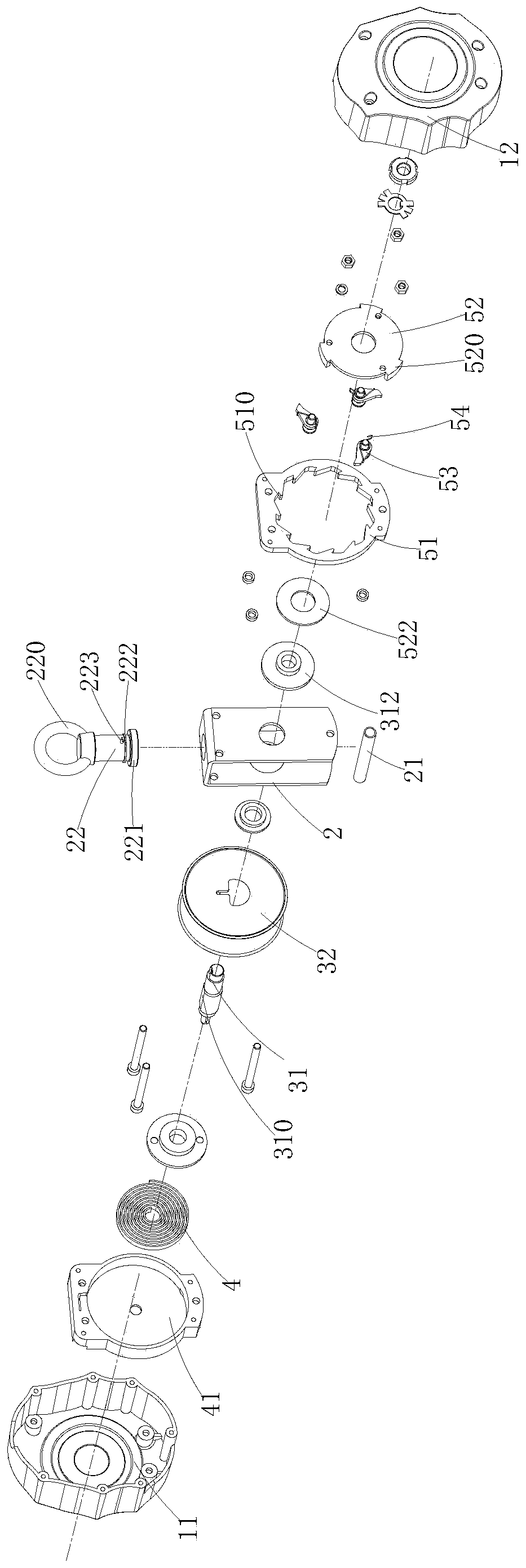 Buffer type differential anti-falling device