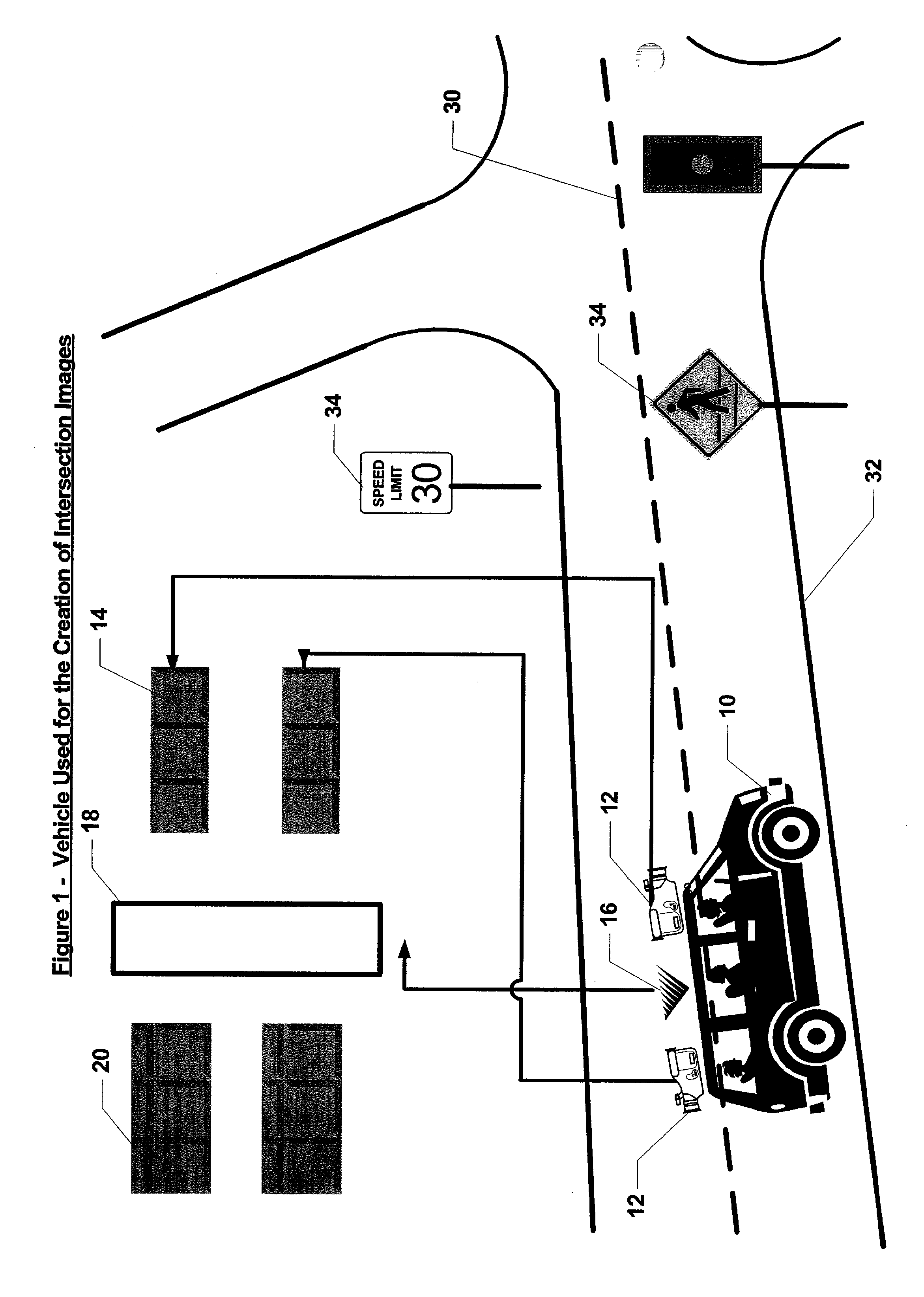 System for associating pre-recorded images with routing information in a navigation system