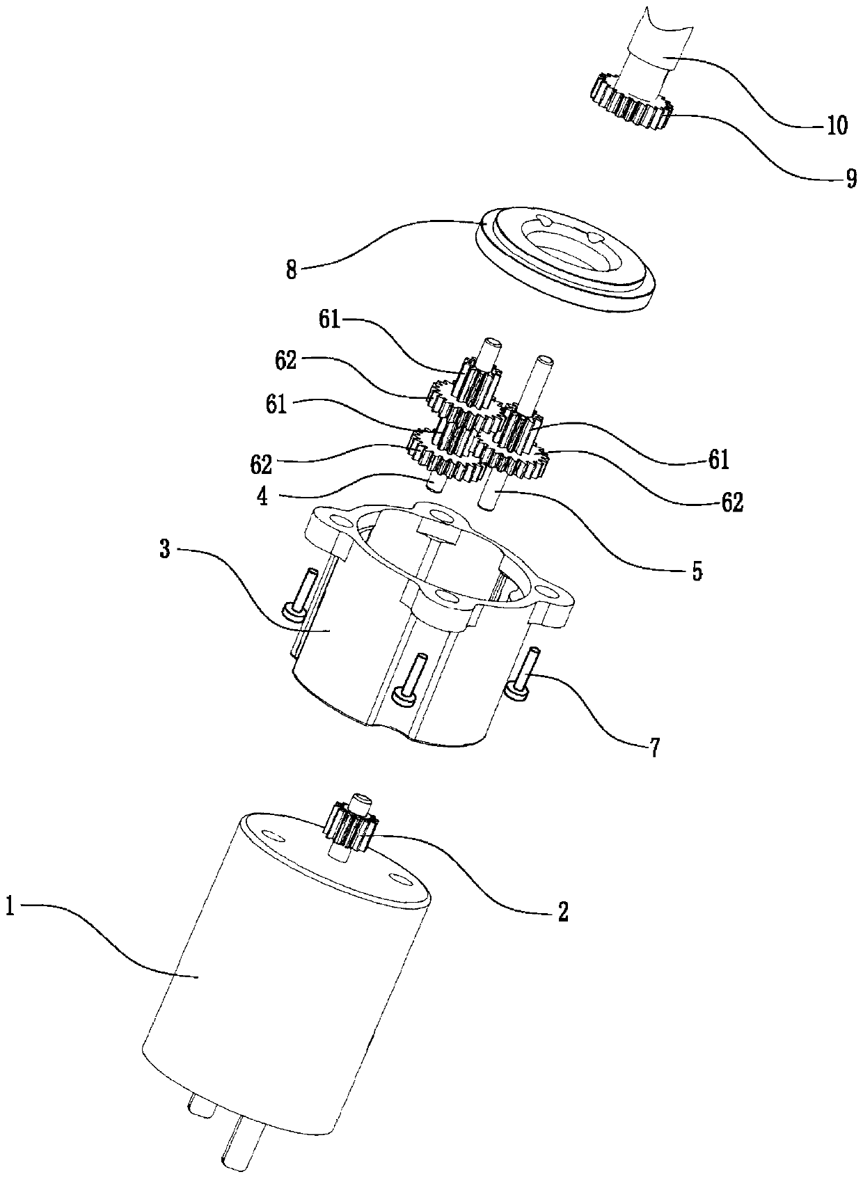 Electric pushing rod structure