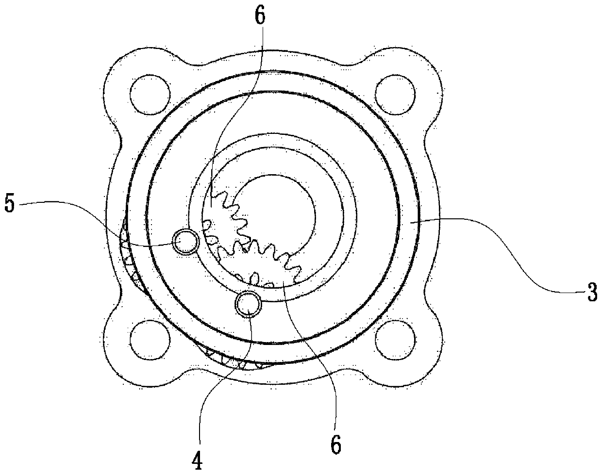 Electric pushing rod structure