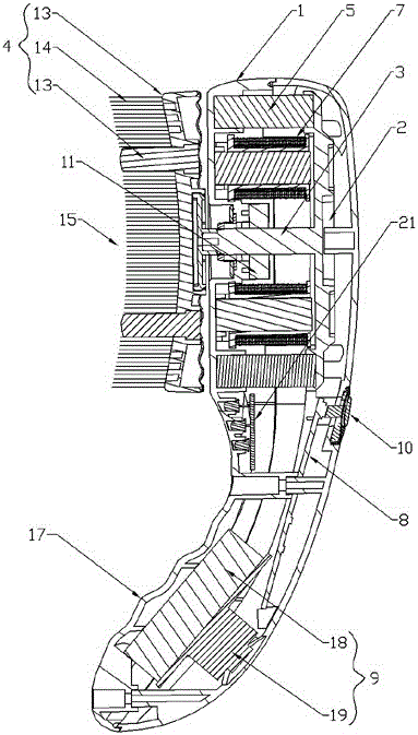 Cleaning device for private parts of women