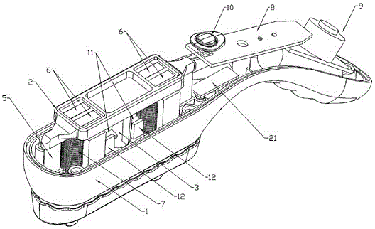 Cleaning device for private parts of women