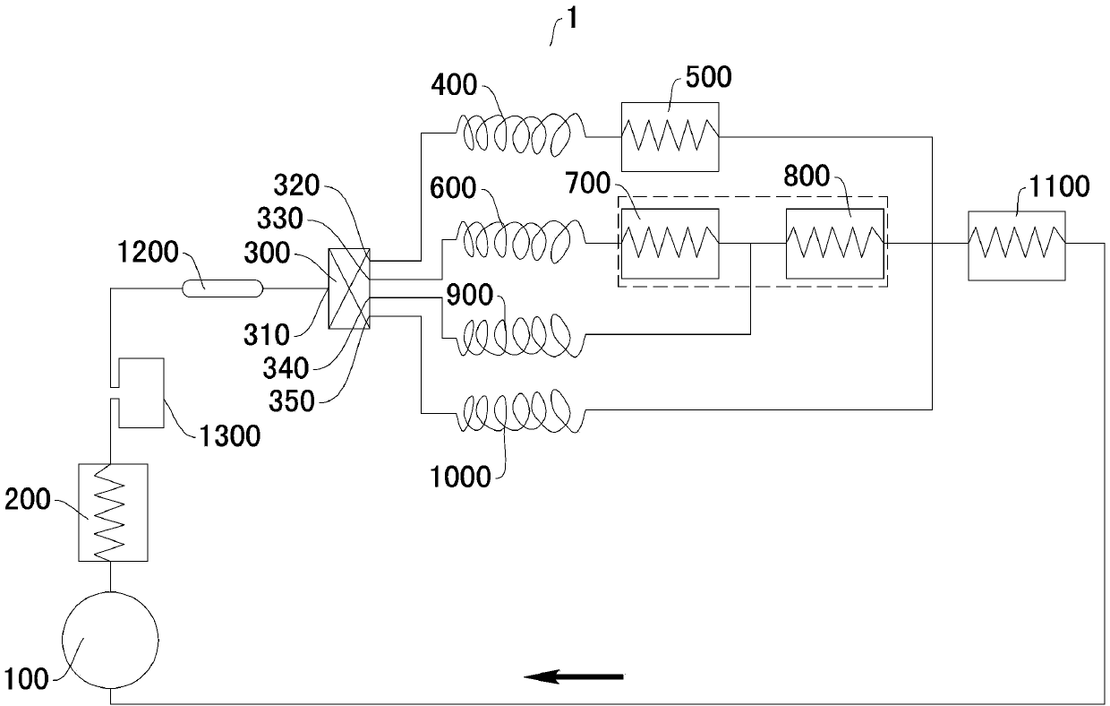 Refrigerating system and refrigerator provided with same