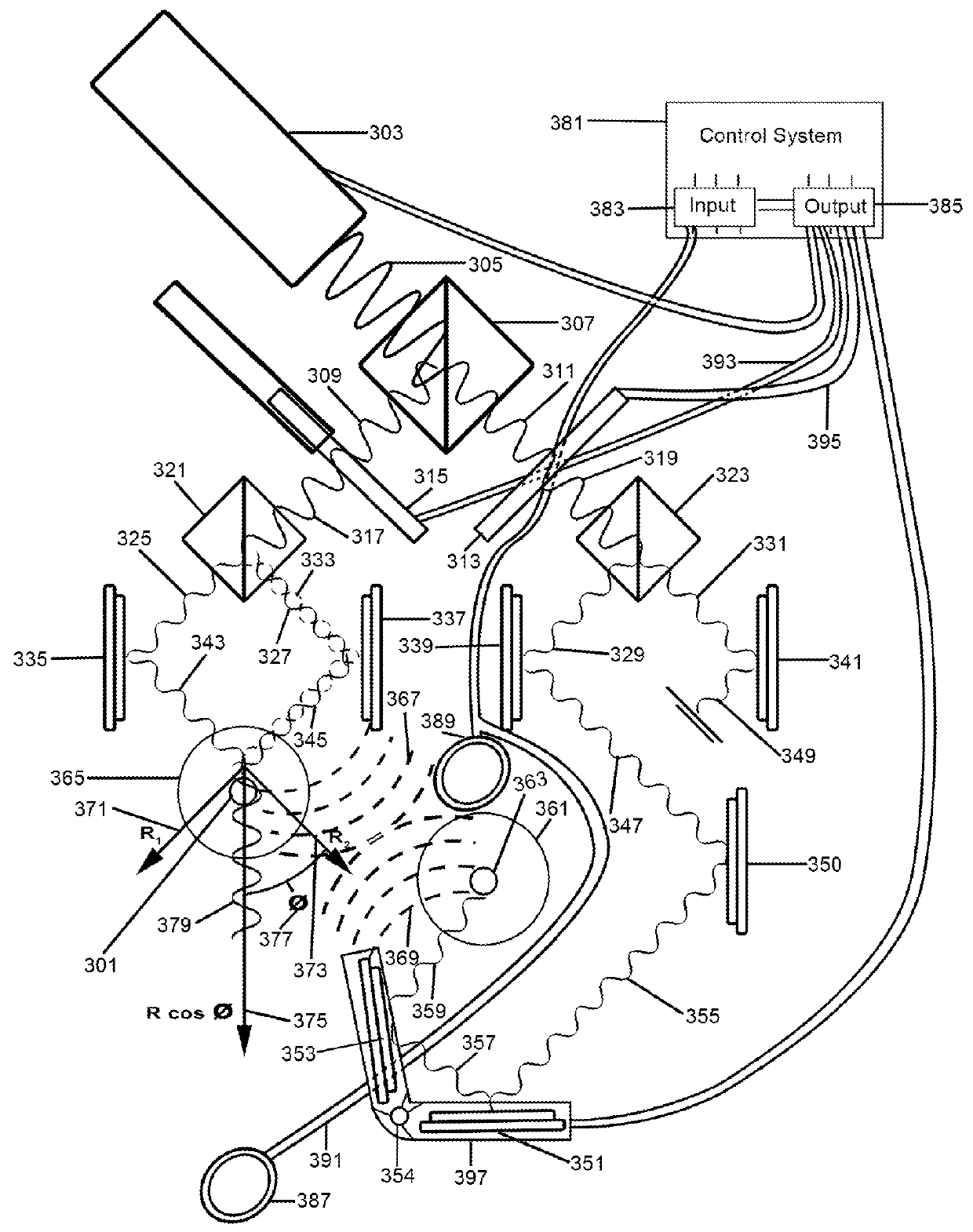 Radiation therapy techniques using targeted wave superposition, magnetic field direction and real-time sensory feedback