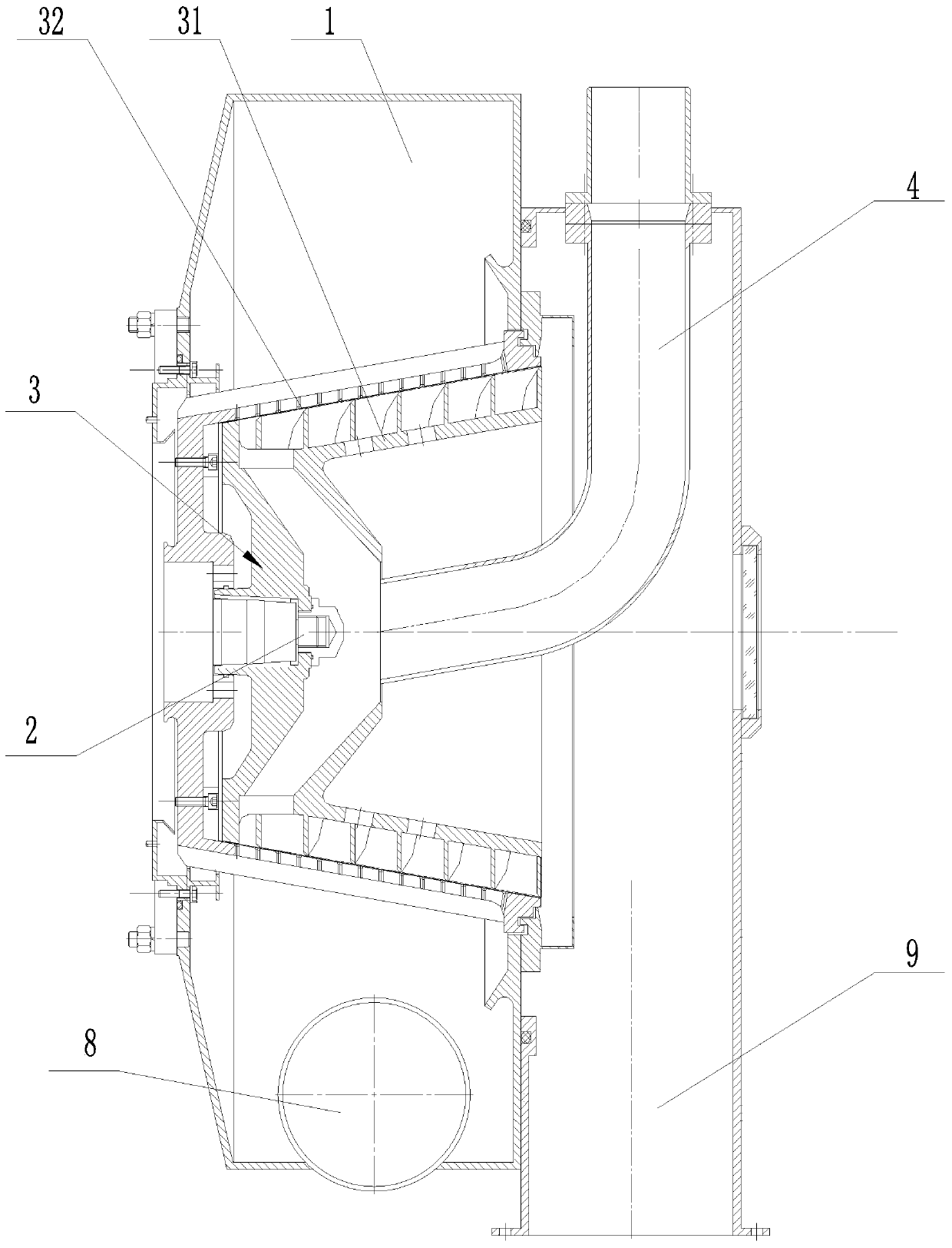 Filter-aid feeder on horizontal screw discharge filter centrifuge