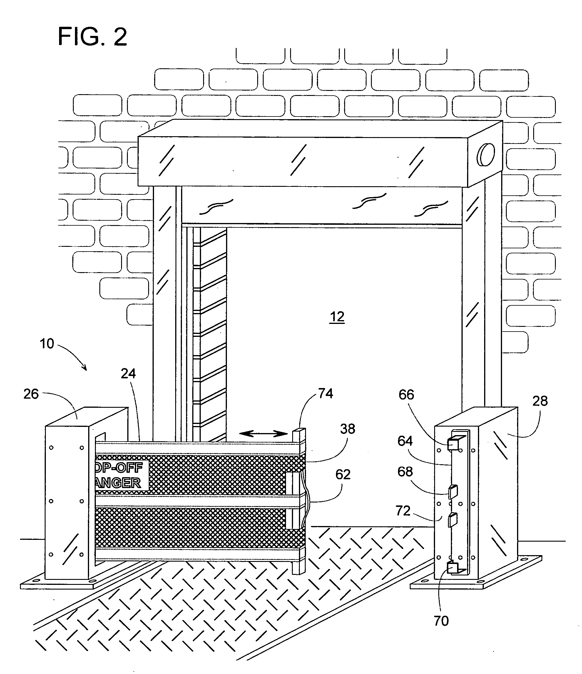 Retractable safety barrier