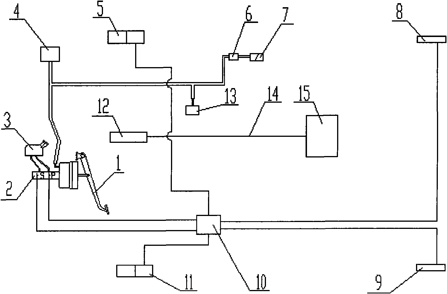 Braking system of light truck