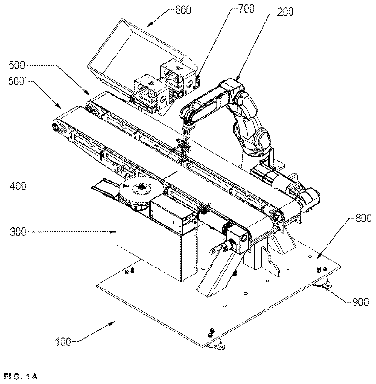 Device with Gripping Arm for Composing Satays