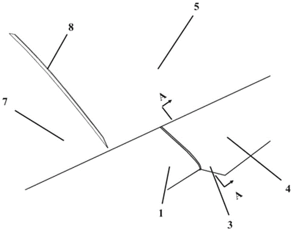 Wing capable of improving transonic transverse flying quality of backswept wing with sawteeth