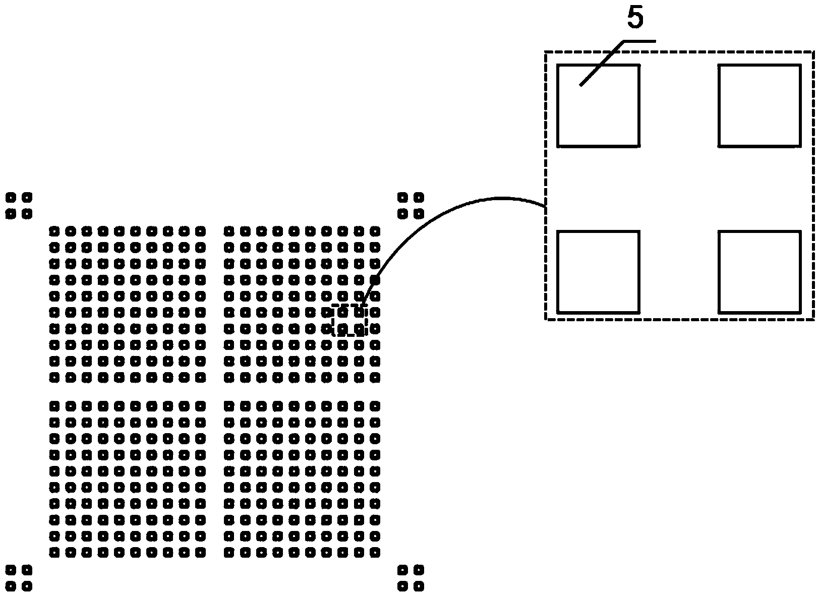 Micro-cavity array mass spectrum target plate as well as manufacturing method and application thereof