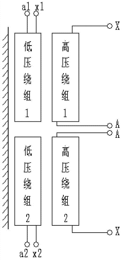 Dual-voltage coil for photovoltaic transformer and winding method thereof