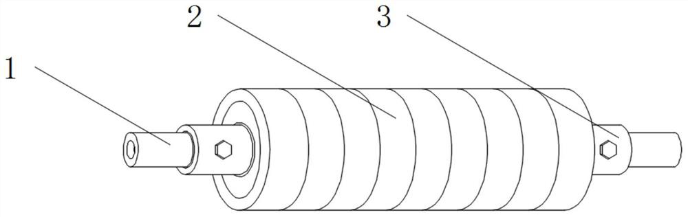 High-temperature-resistant rubber roller for offset printing