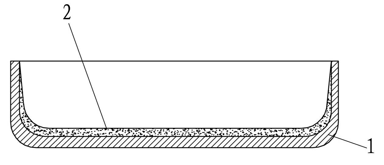 Container for generating heating effect by utilizing mode of electromagnetic induction heating