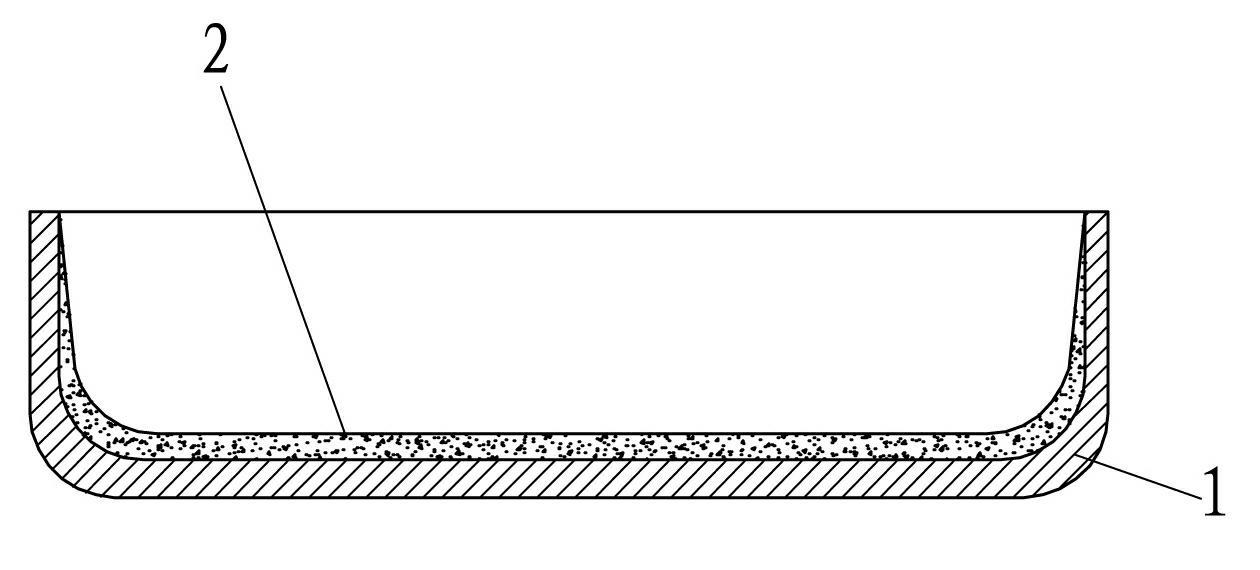 Container for generating heating effect by utilizing mode of electromagnetic induction heating