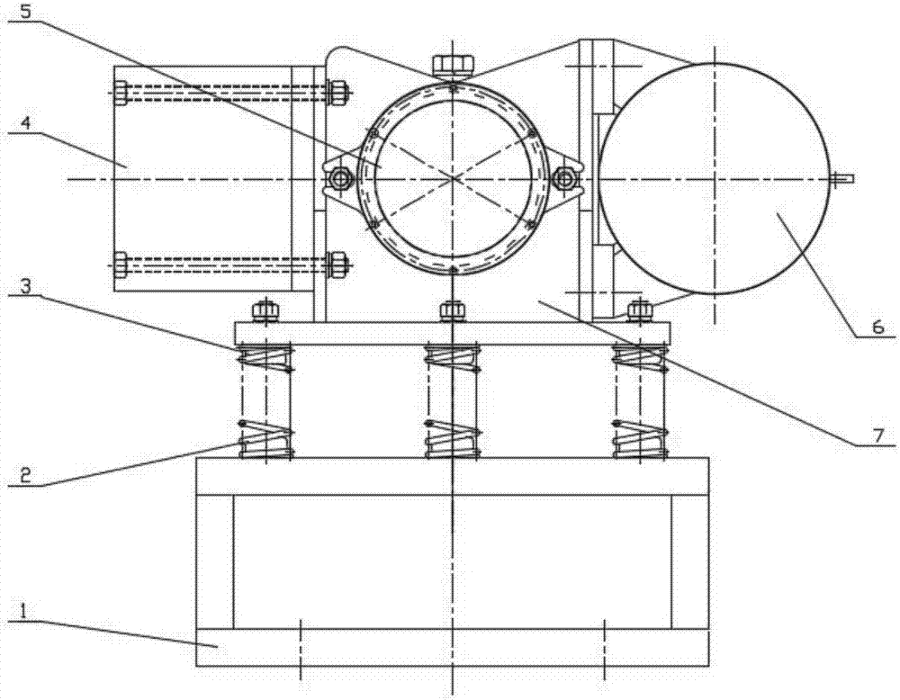 Side vibration mill adopting variable-pitch non-closed-coil springs and media in mixed density