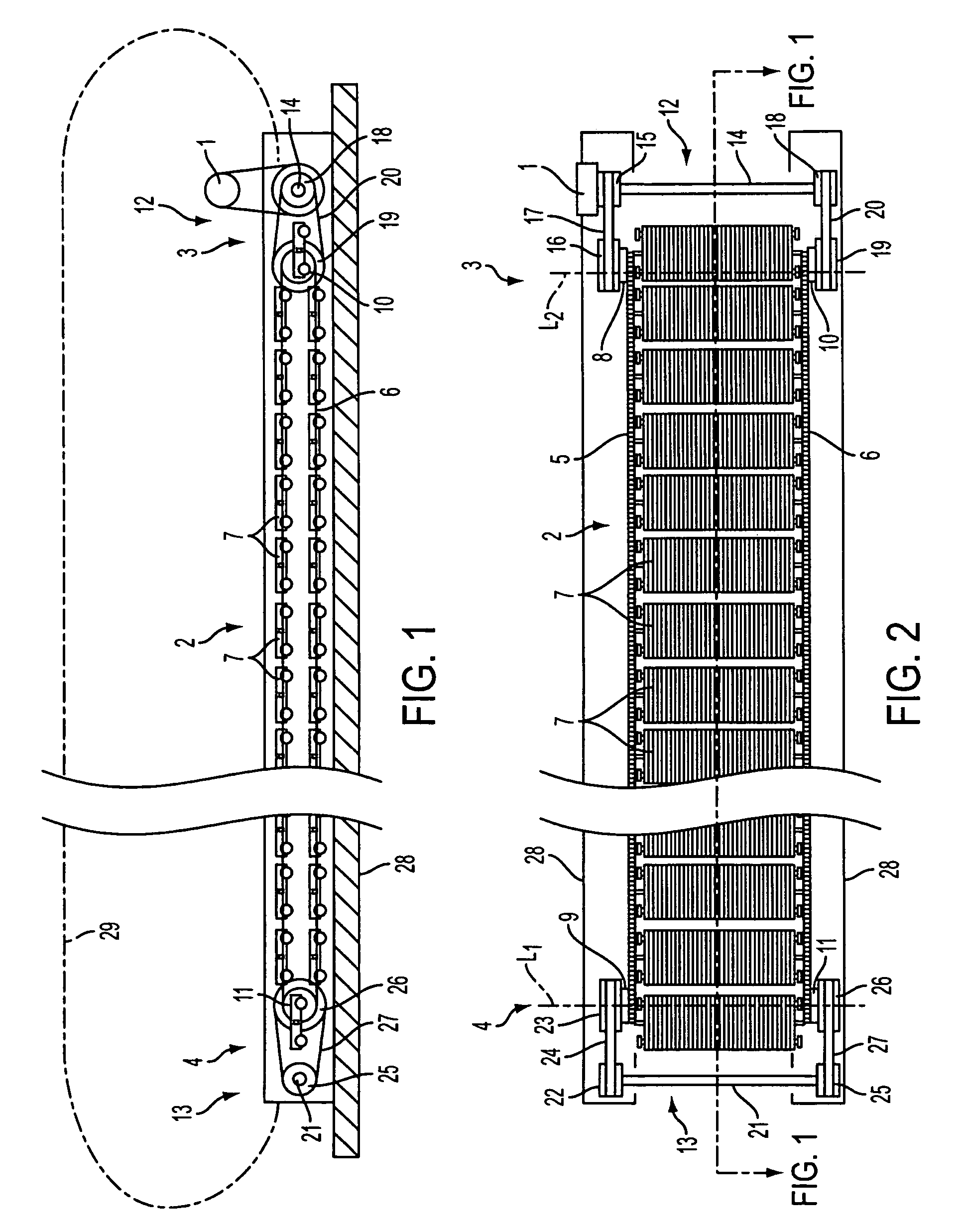 Travelator, moving ramp or escalator