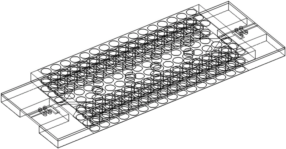 Bandpass filter based on substrate integrated non-radiative dielectric waveguide