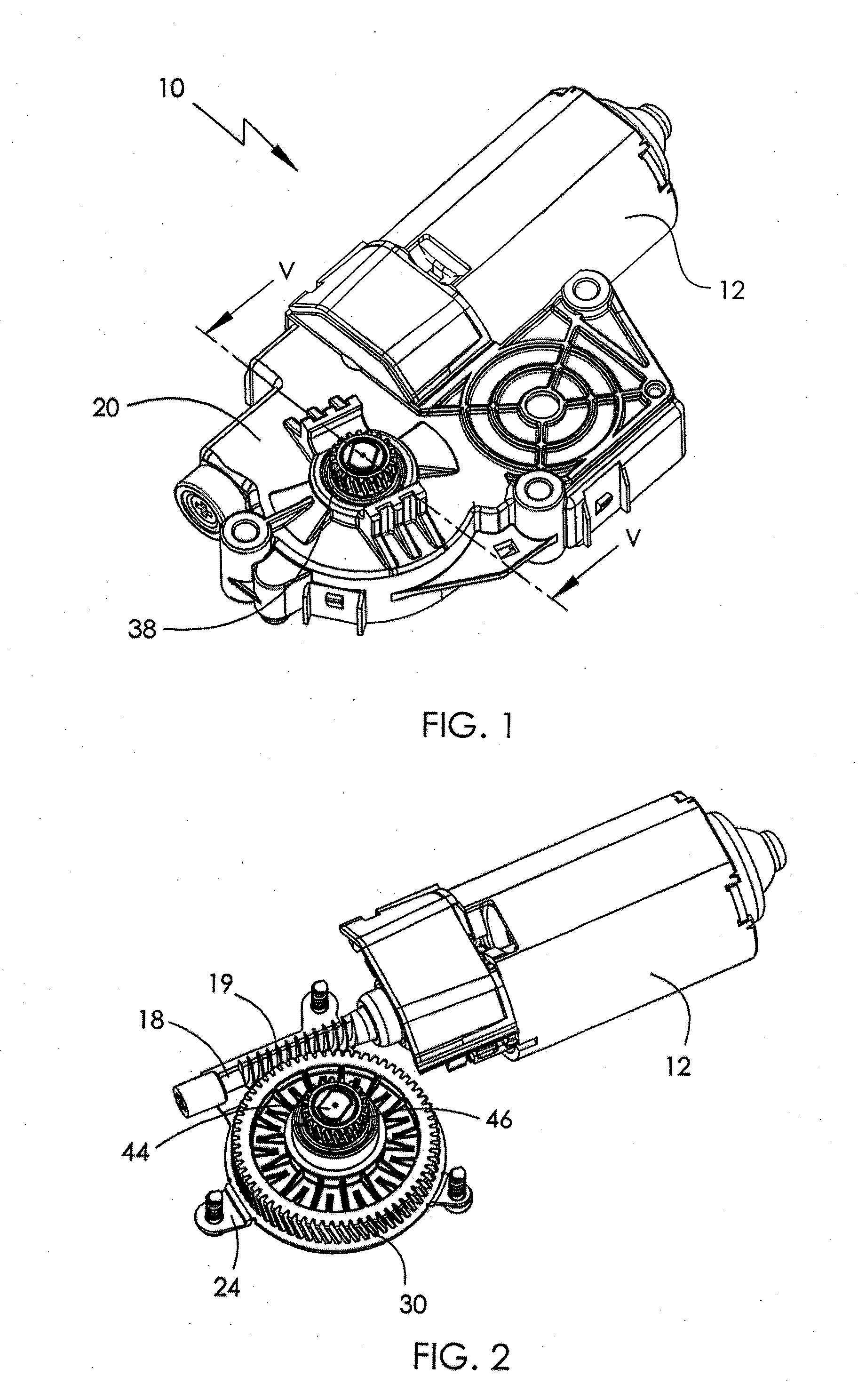 Gear motor assembly