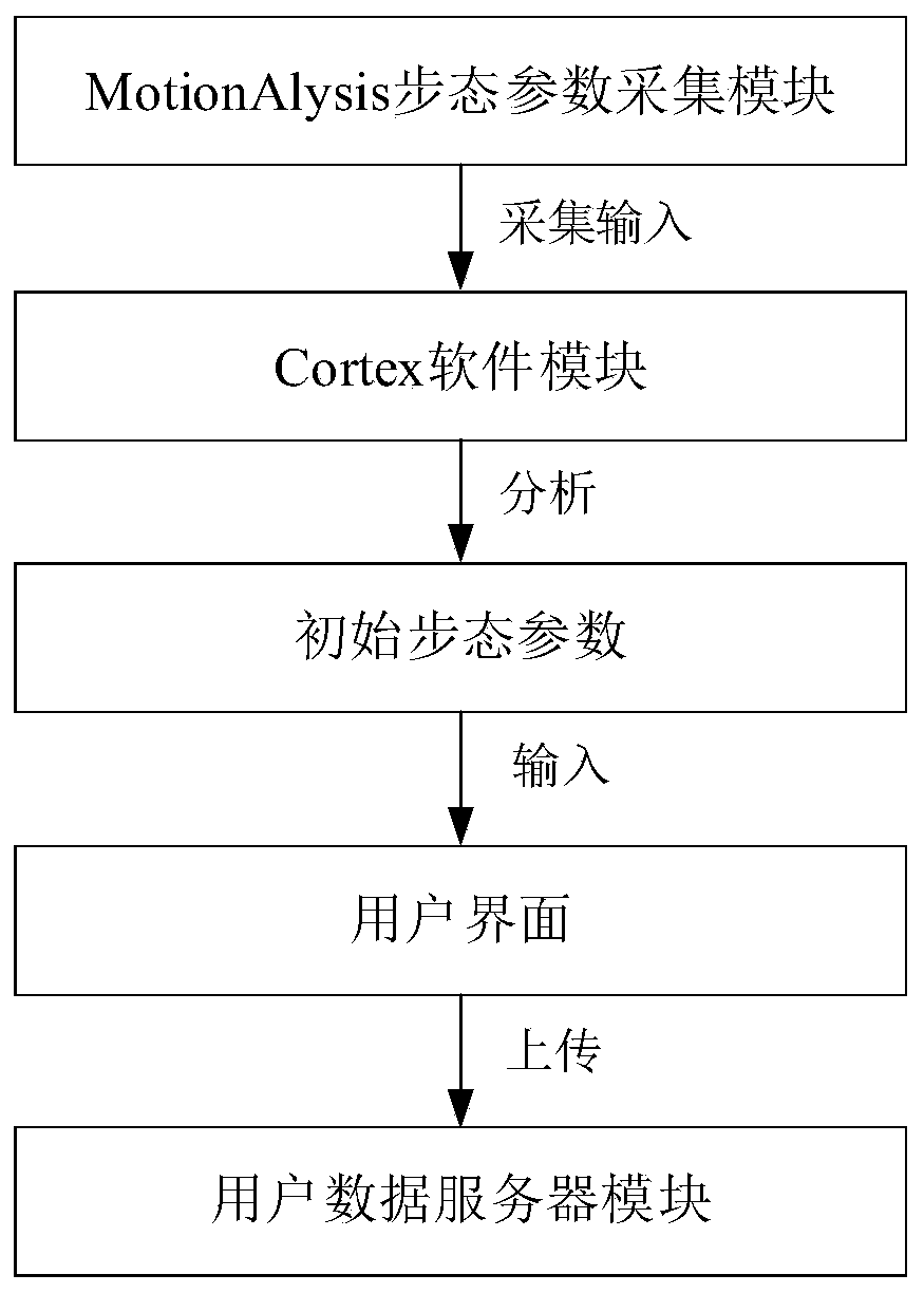 Gait simulation and prediction system and simulation and prediction method