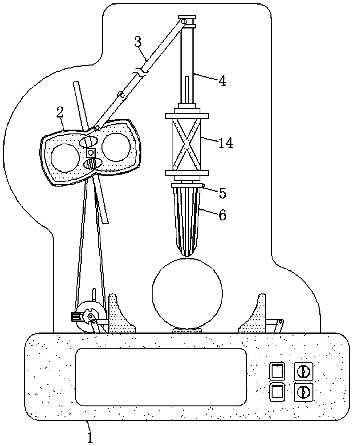 Stable jewelry drilling device capable of changing drilling diameter and automatically clamping