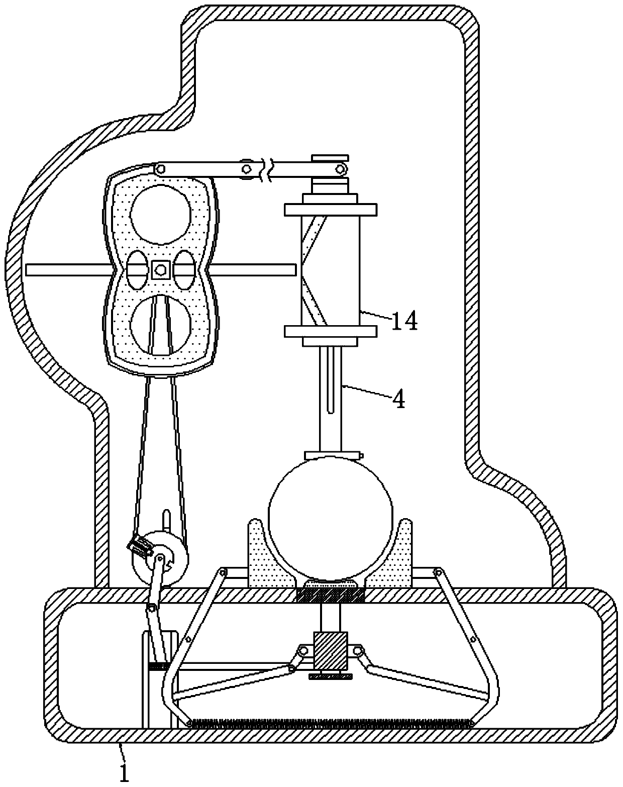 Stable jewelry drilling device capable of changing drilling diameter and automatically clamping