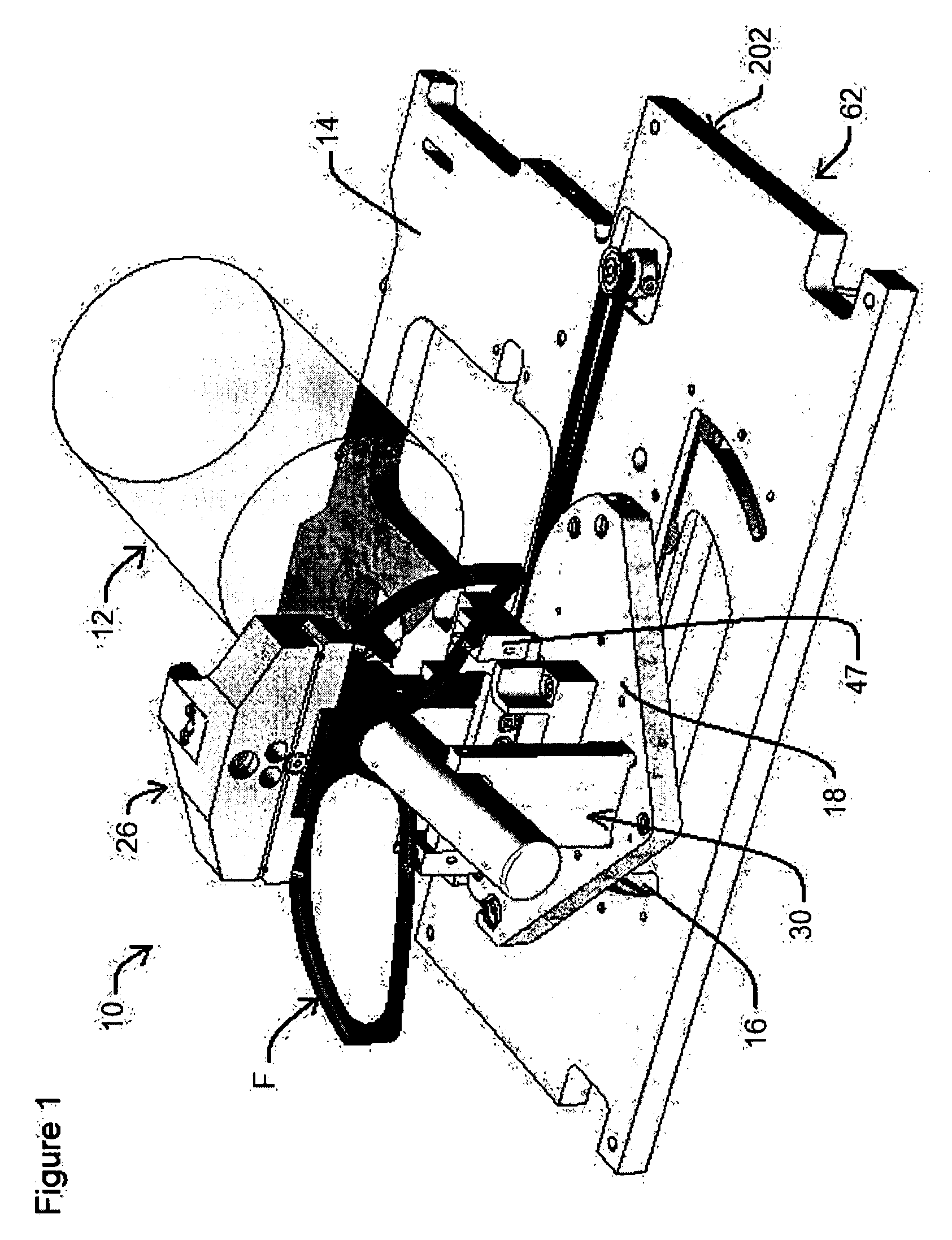 Holding mechanism for use with an ophthalmic tracer, and method