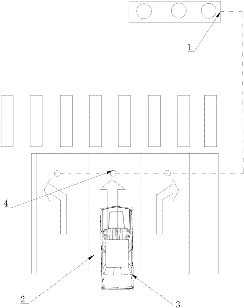 Vehicle-mounted traffic signal combined identification system