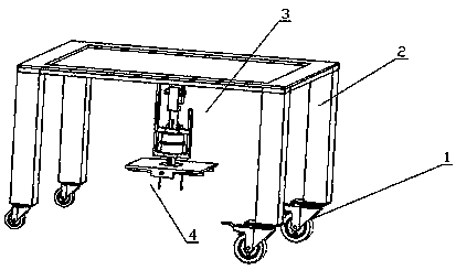 Installation equipment for municipal inspection well cover