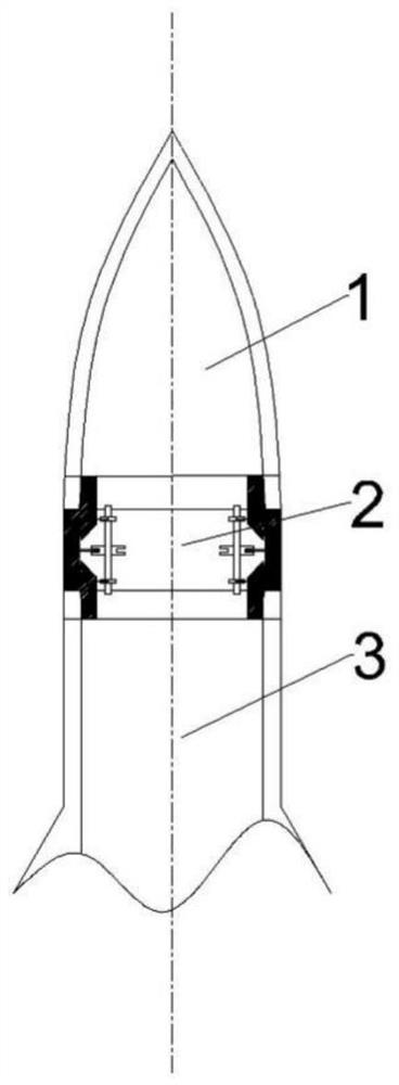 Deflection control mechanism of head deformable structure of supersonic aircraft