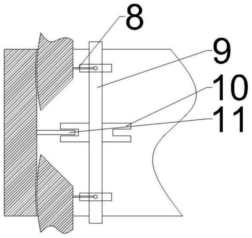 Deflection control mechanism of head deformable structure of supersonic aircraft