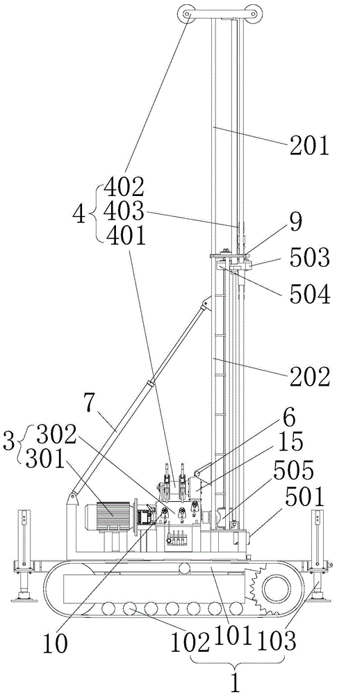 Foldable Long Travel Drilling Rig