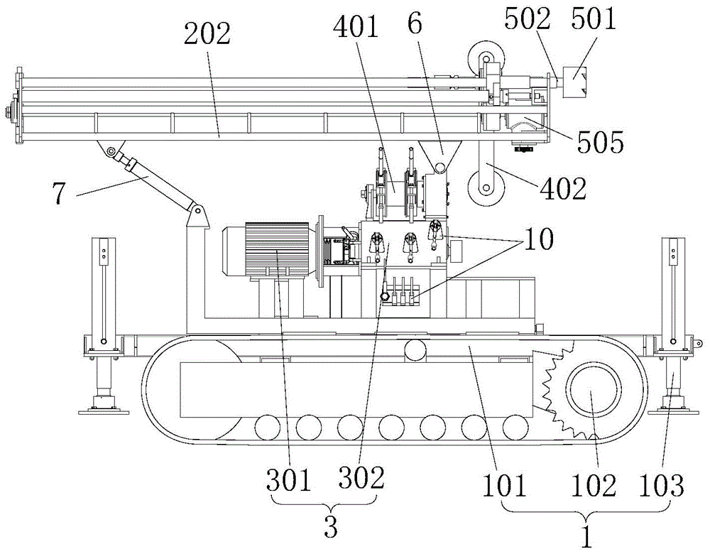 Foldable Long Travel Drilling Rig