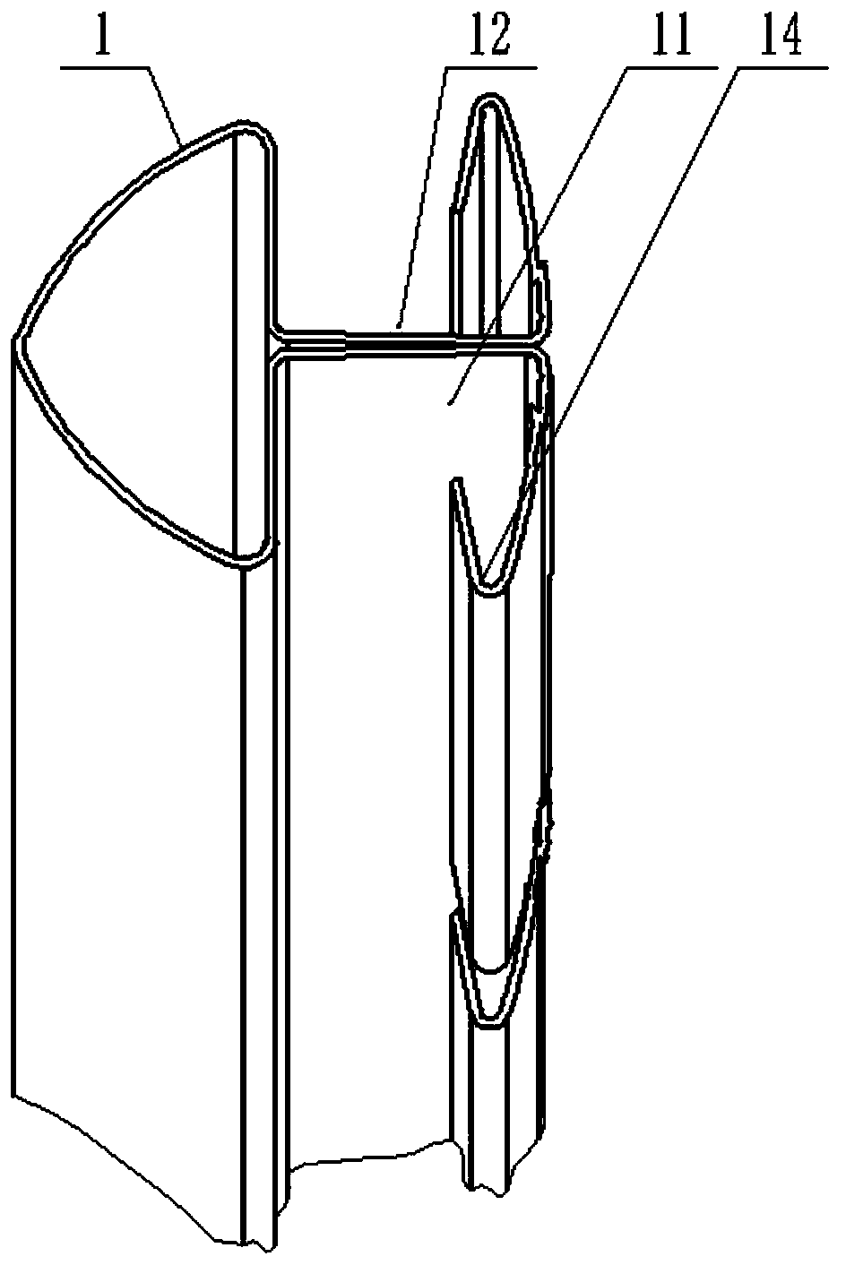 Column structure, column and fence system and anti-pull method