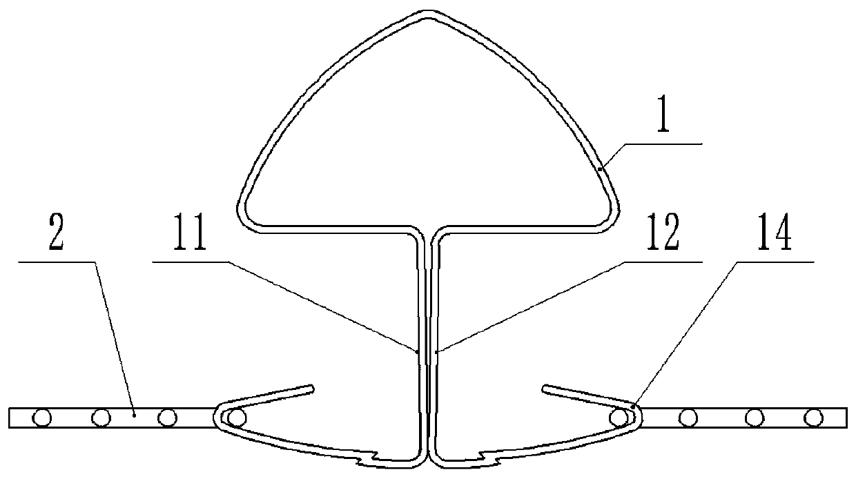 Column structure, column and fence system and anti-pull method