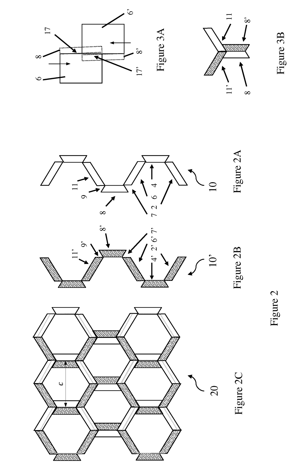 Honeycomb core with hierarchical cellular structure