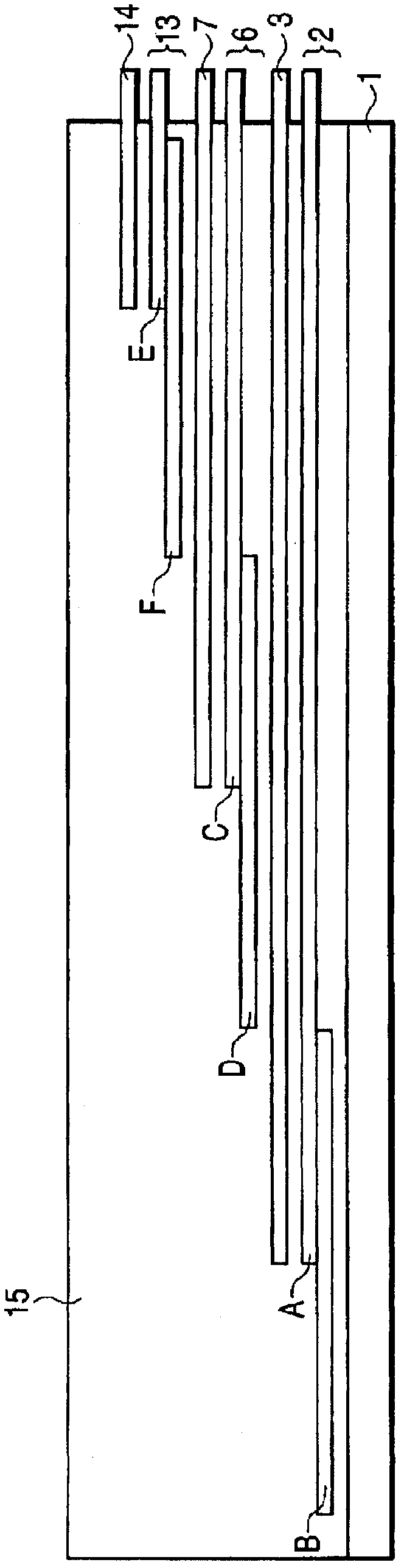 Current terminal structure of superconducting wire material and superconducting cable having this current terminal structure